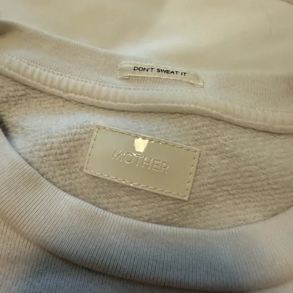 MOTHER White Crewneck Sweater
